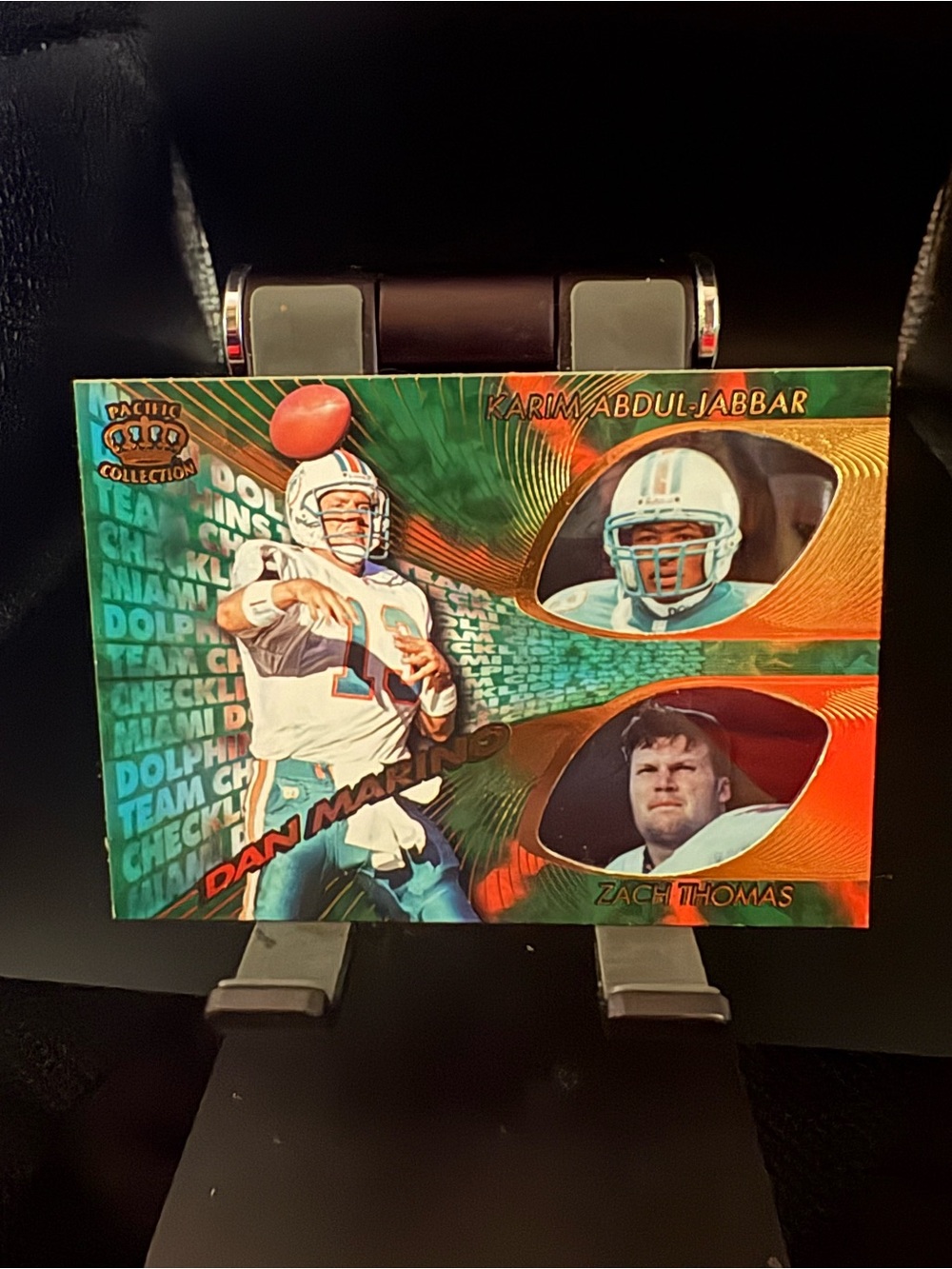 1997 Pacific Team Checklist Card MIAMI DOLPHINS